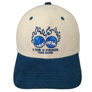 Allegory Snapback Hat Beige Blue One Size Corduroy Bond Stronger Than Blood